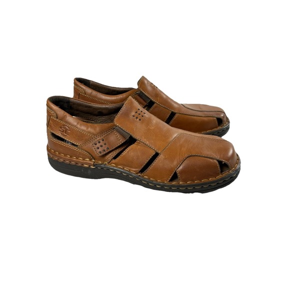 Streetcars‎ Coach Brown Leather Fisherman Sandals Men's Size 13 Comfort Casual